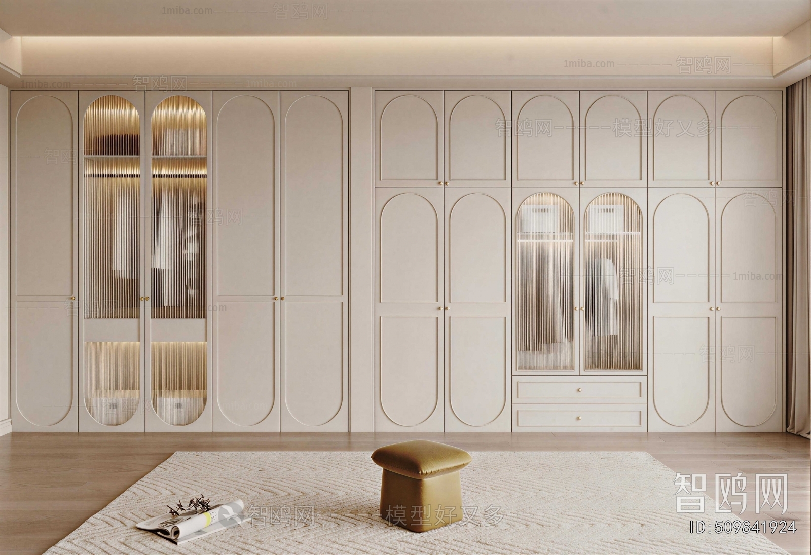 French Style Clothes Storage Area