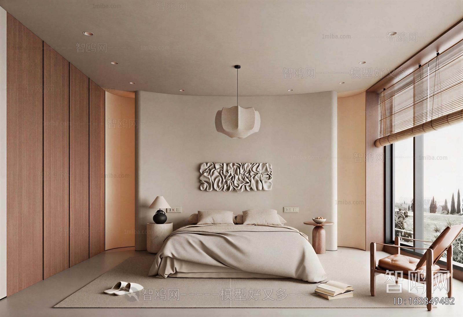 Wabi-sabi Style Bedroom