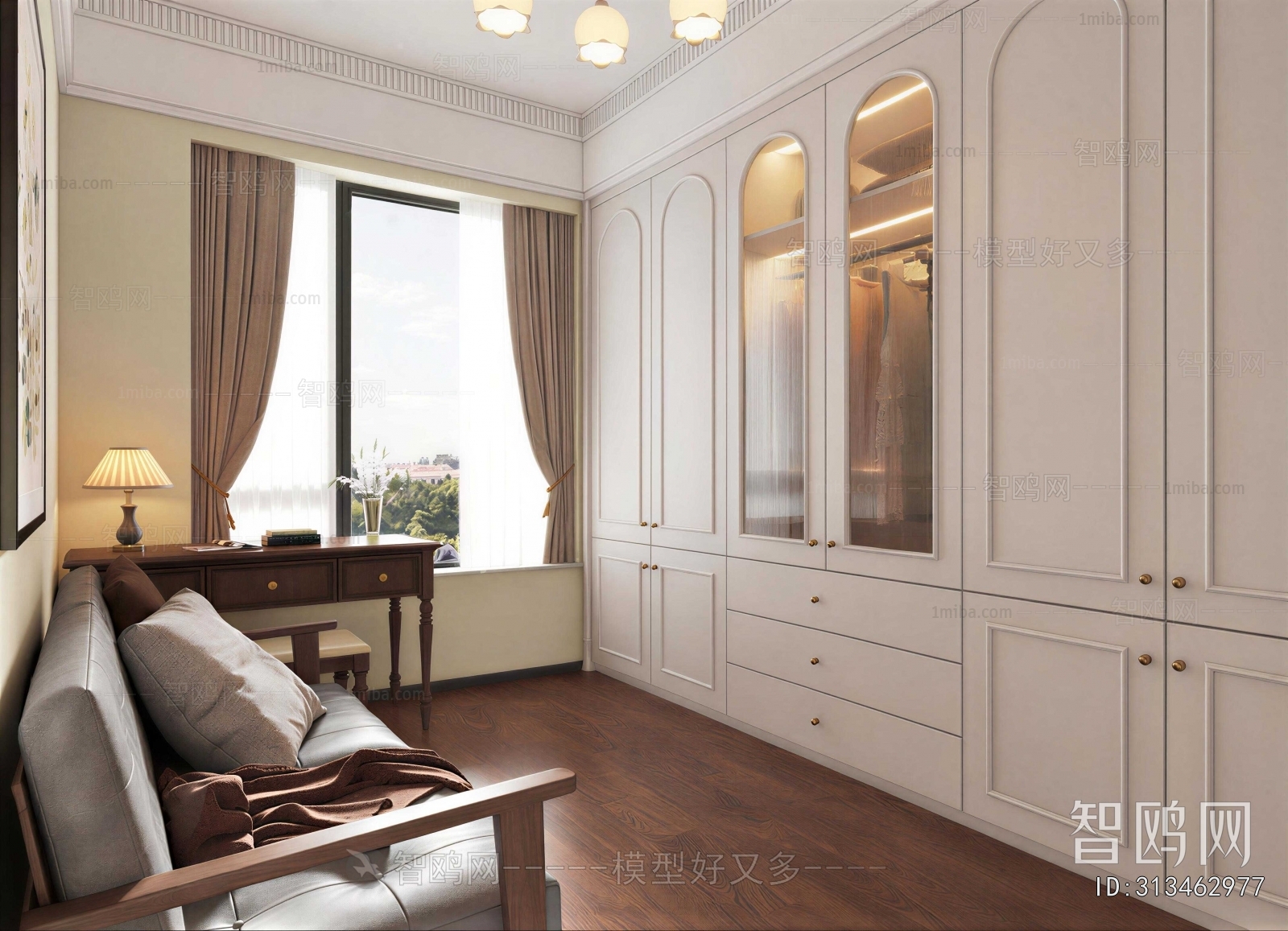 French Style Clothes Storage Area