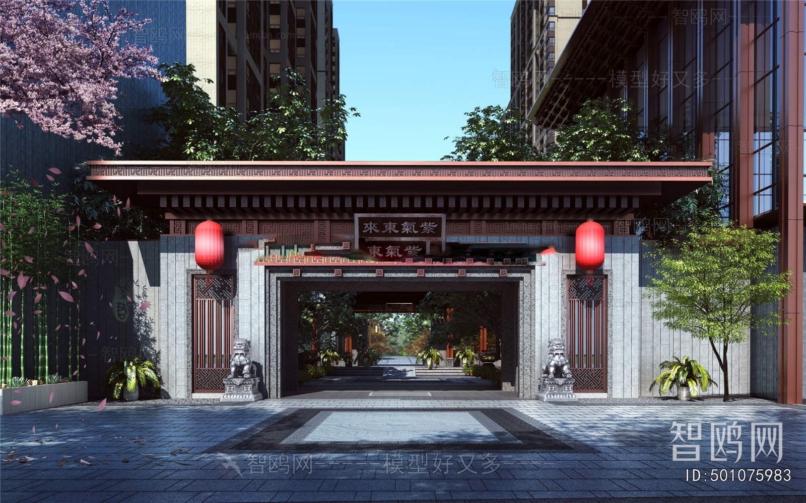 New Chinese Style Architecture Of Artistic Style