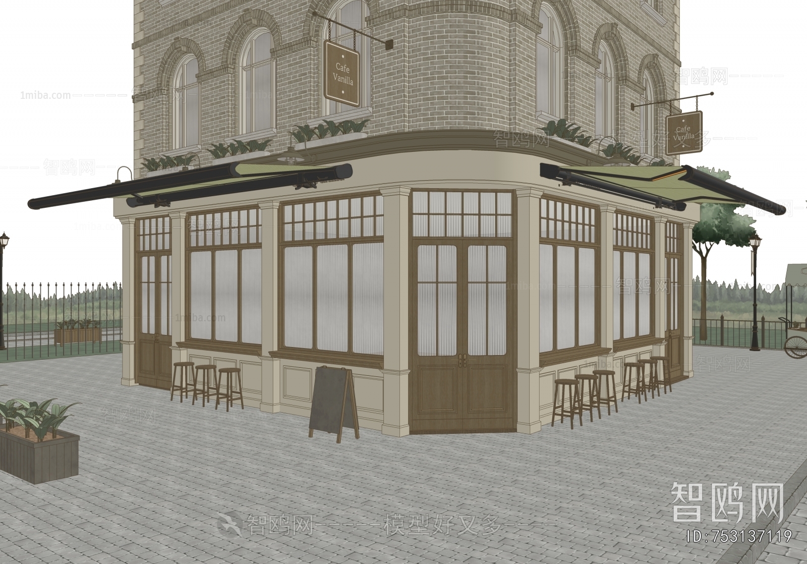 New Classical Style Appearance Of Commercial Building