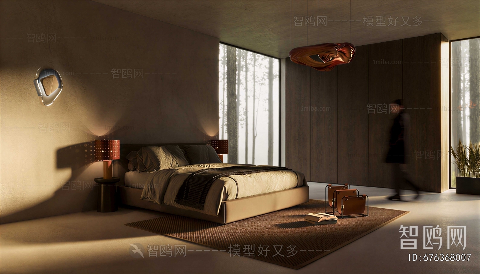 Wabi-sabi Style Bedroom