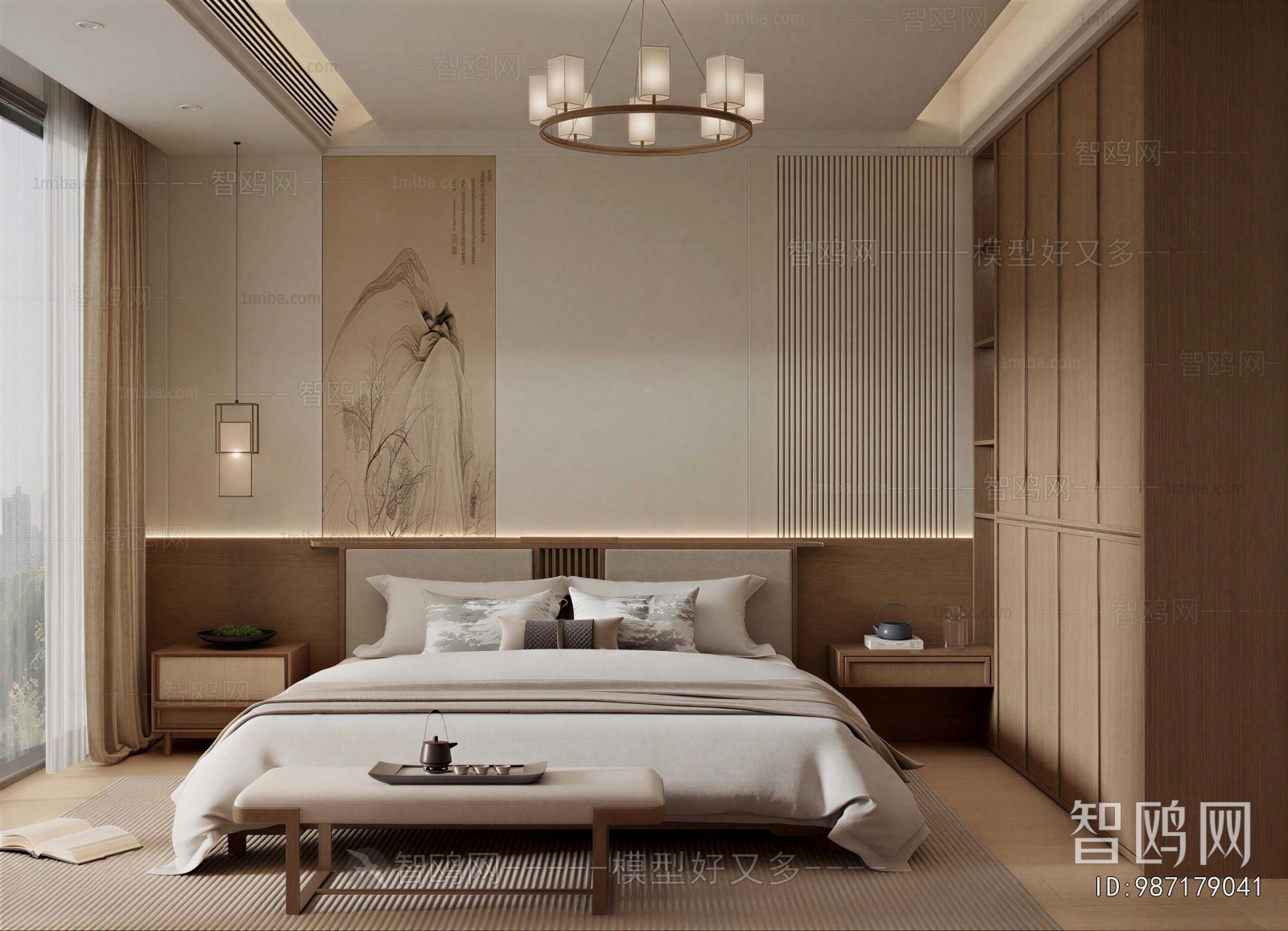 New Chinese Style Bedroom