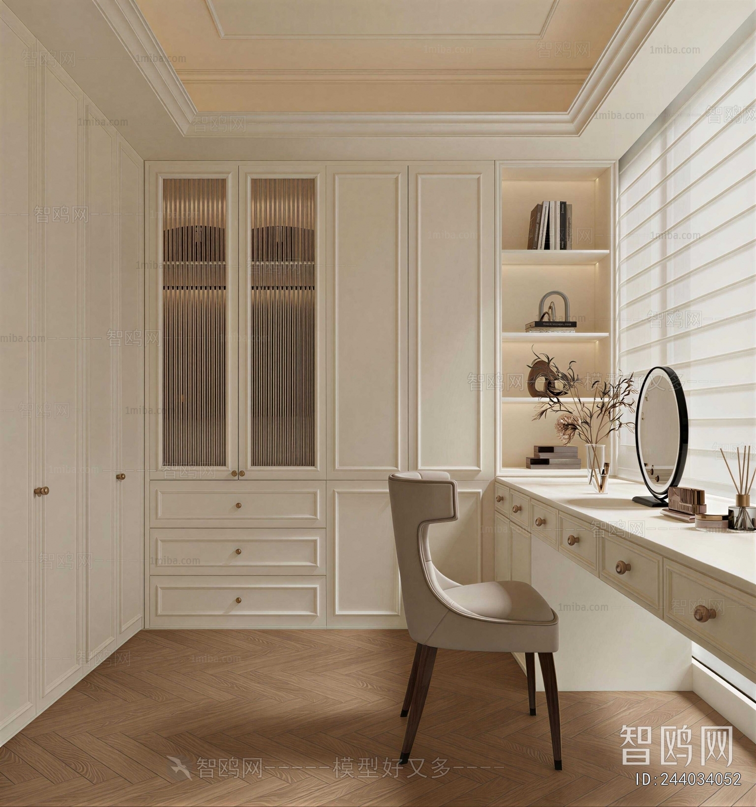 French Style Clothes Storage Area
