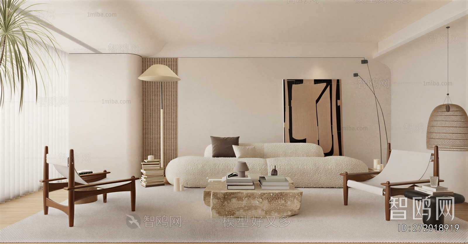 Wabi-sabi Style A Living Room