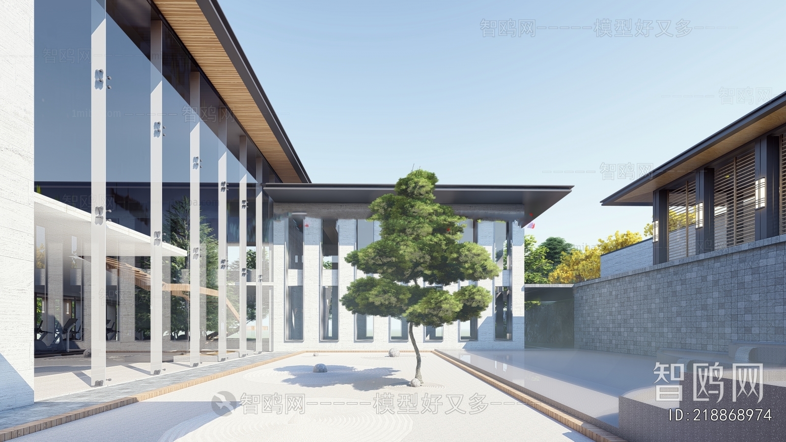 New Chinese Style Courtyard/landscape