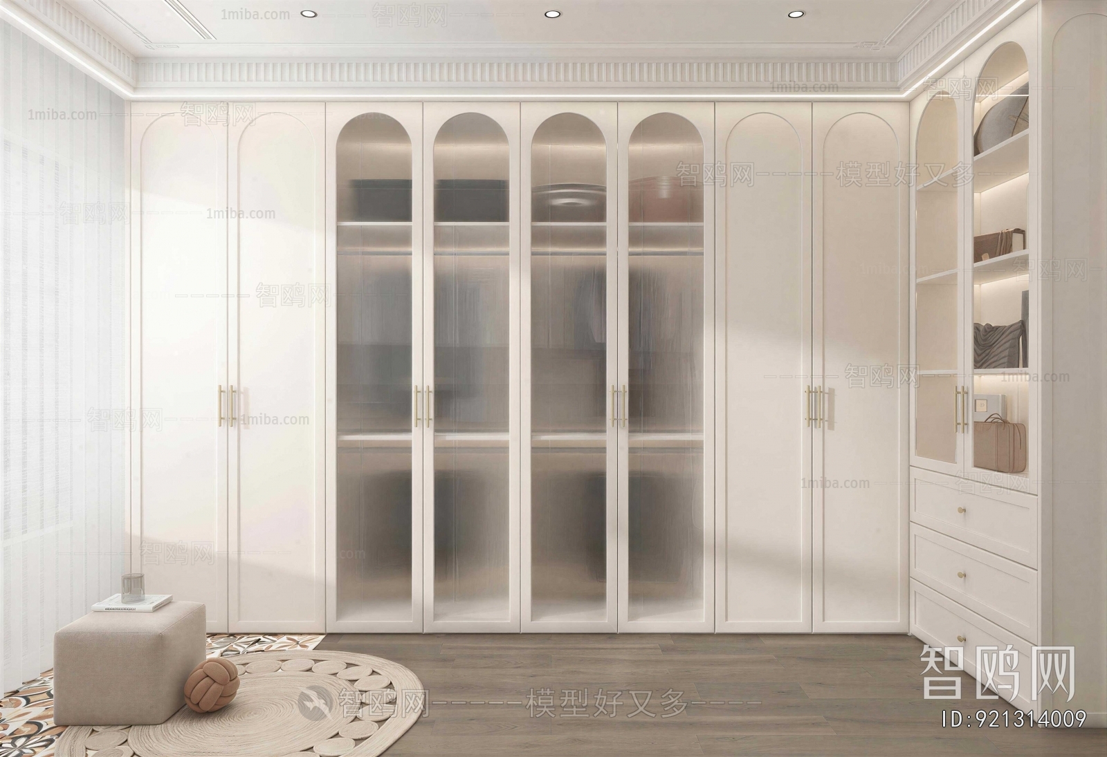French Style Clothes Storage Area