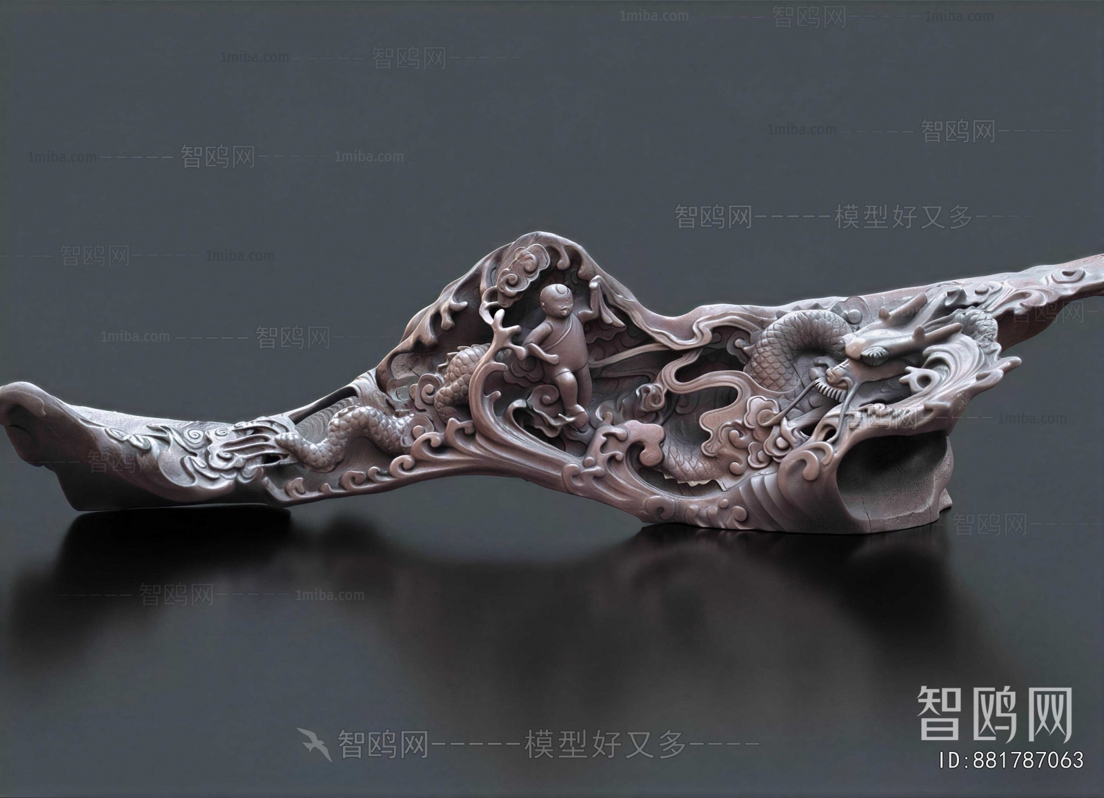 Chinese Style Root Carving