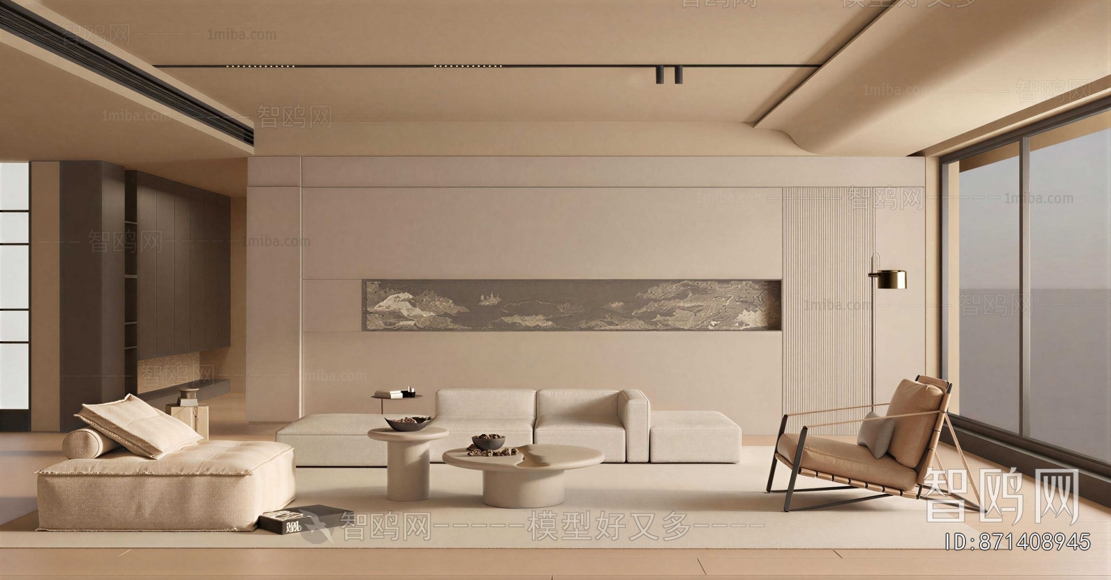 Wabi-sabi Style A Living Room