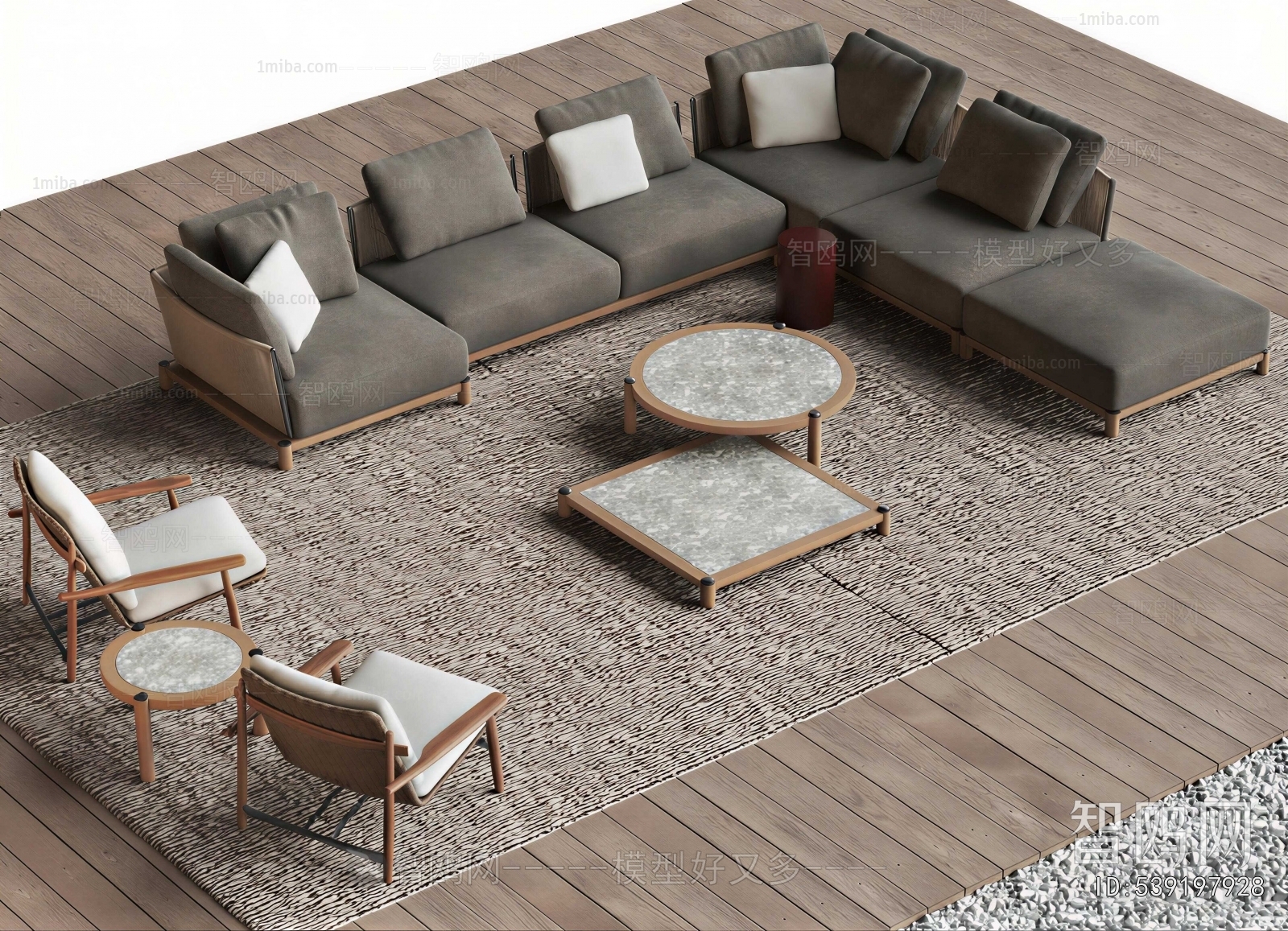 Wabi-sabi Style Outdoor Sofa