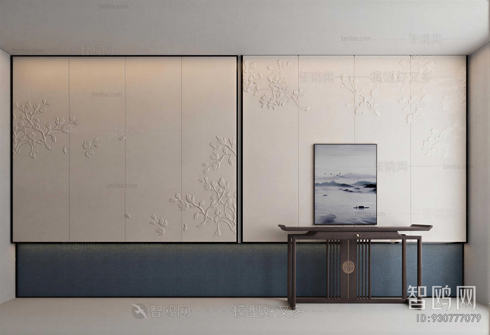 New Chinese Style TV Wall