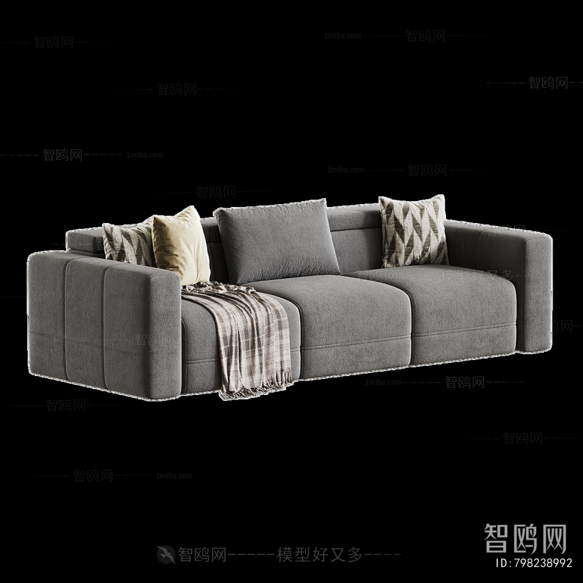 Modern Three-seat Sofa
