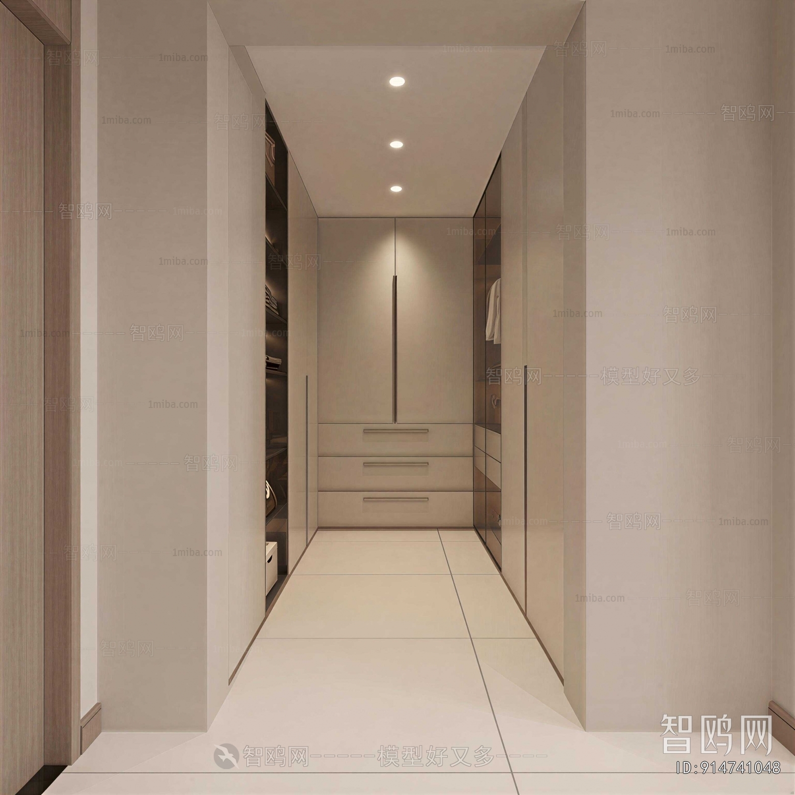 Modern Clothes Storage Area