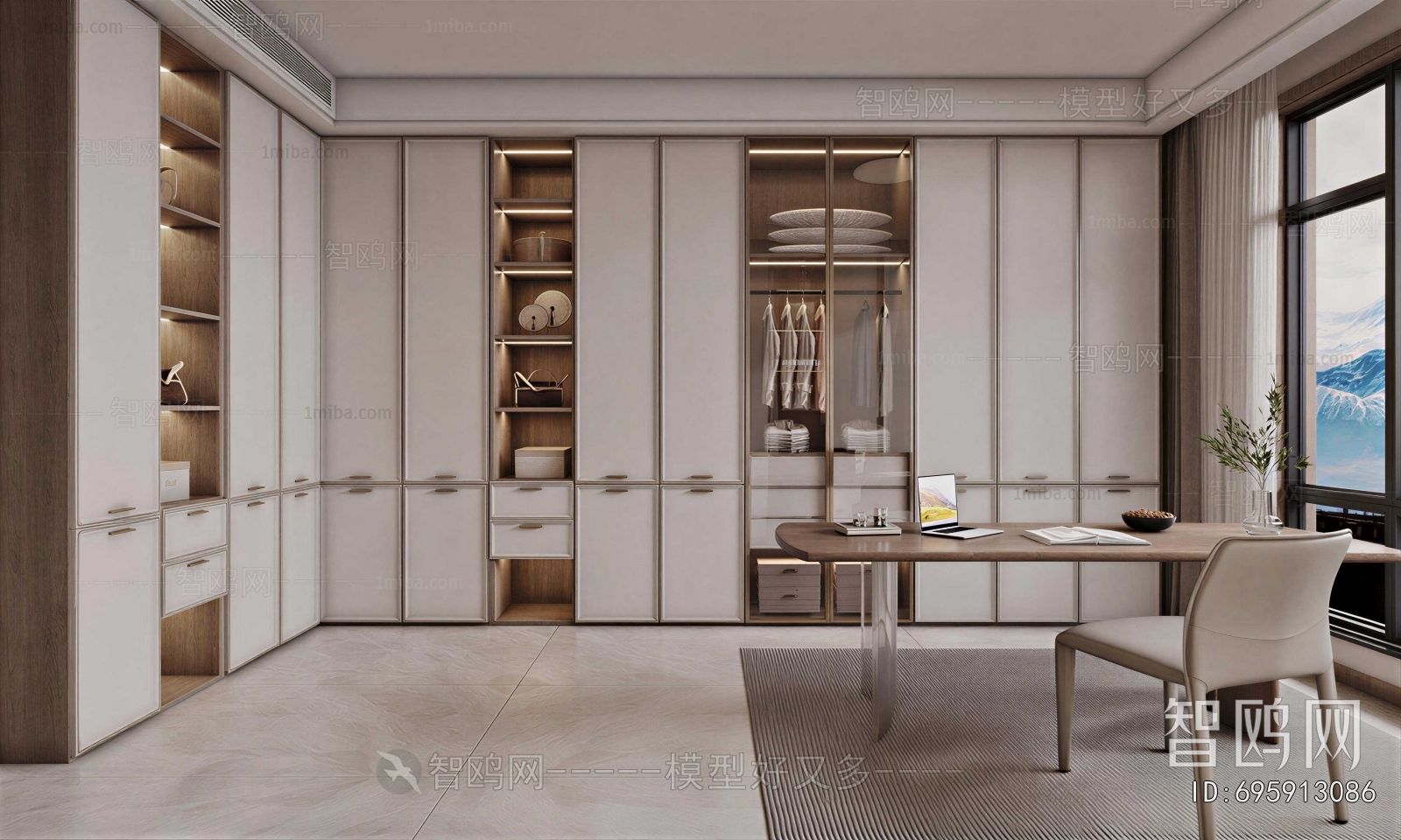 Modern Clothes Storage Area