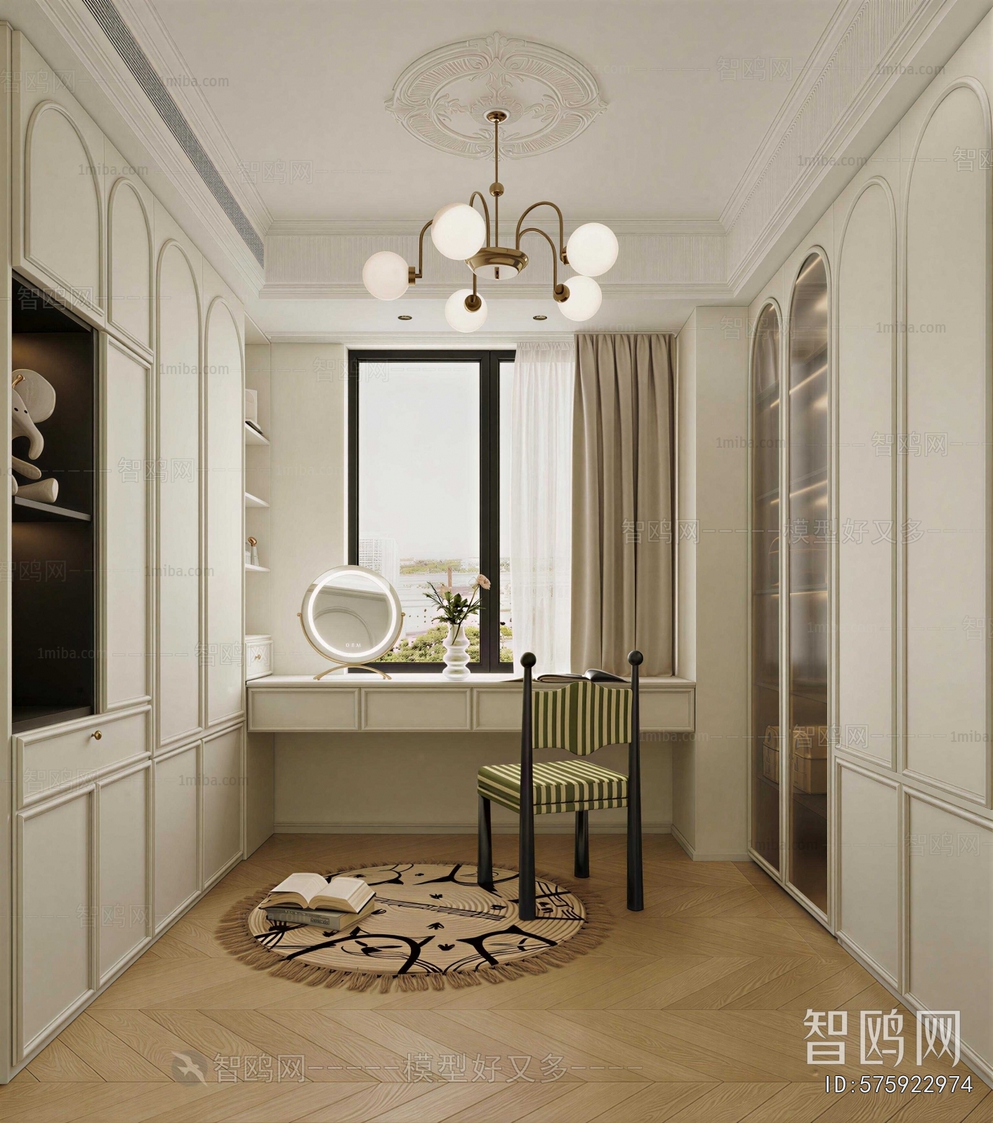 French Style Clothes Storage Area