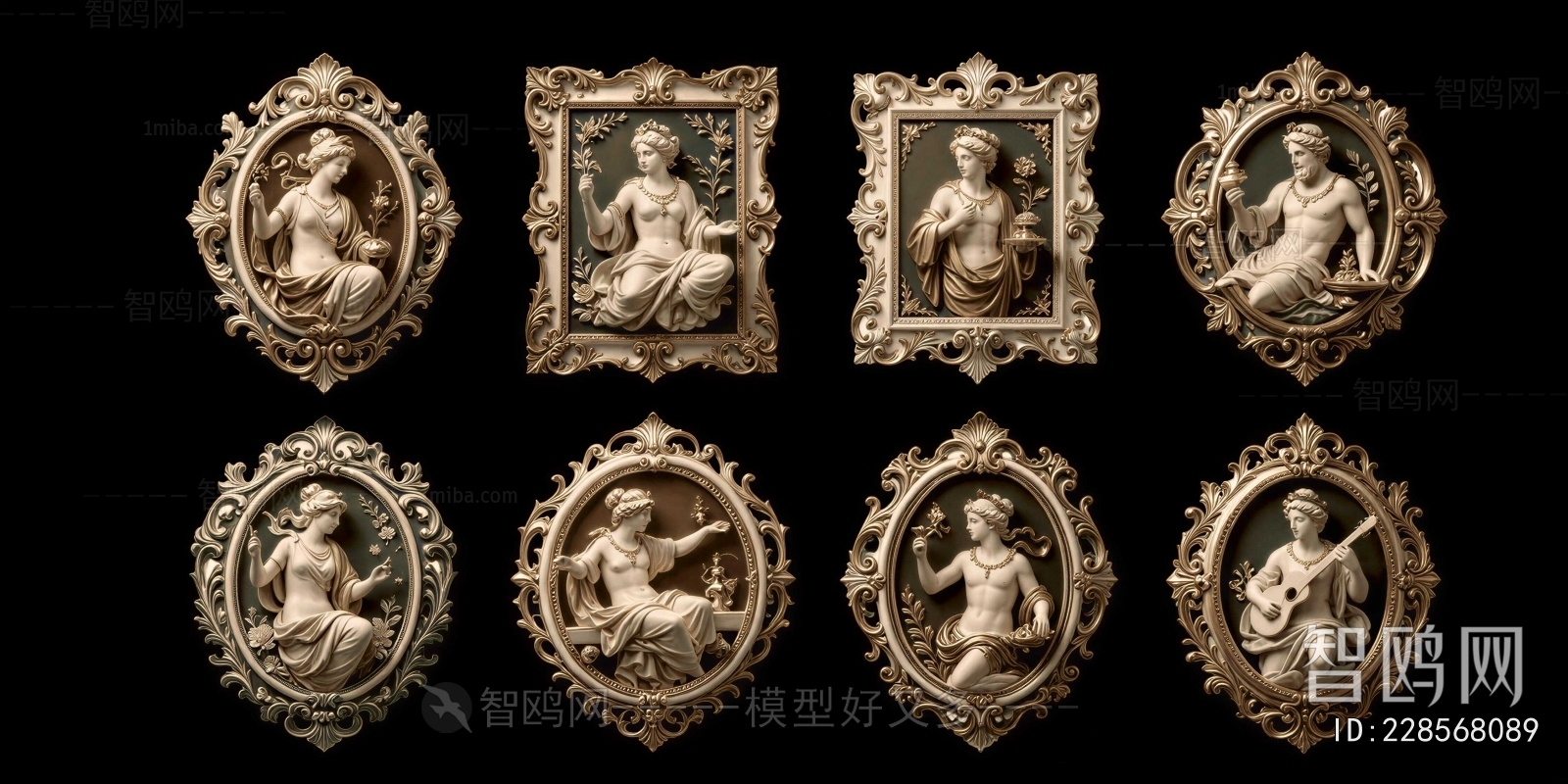 European Style Three-dimensional Physical Painting