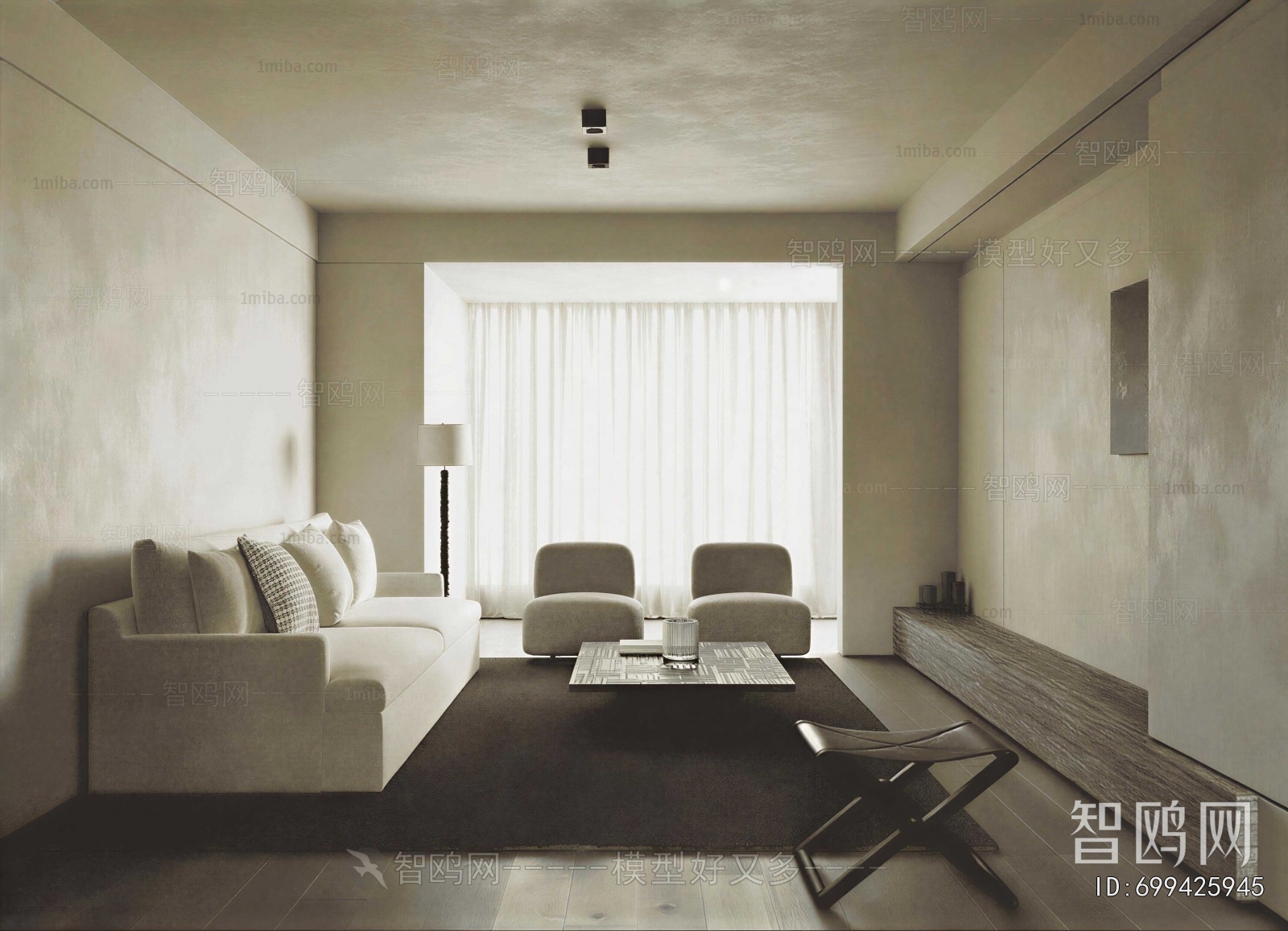 Wabi-sabi Style A Living Room