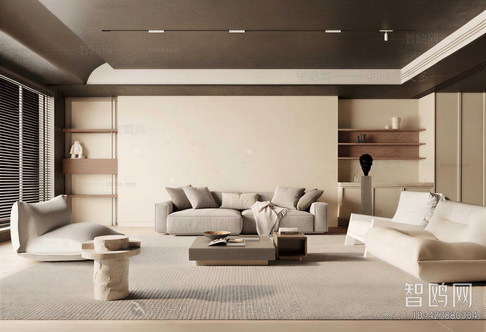 Wabi-sabi Style A Living Room