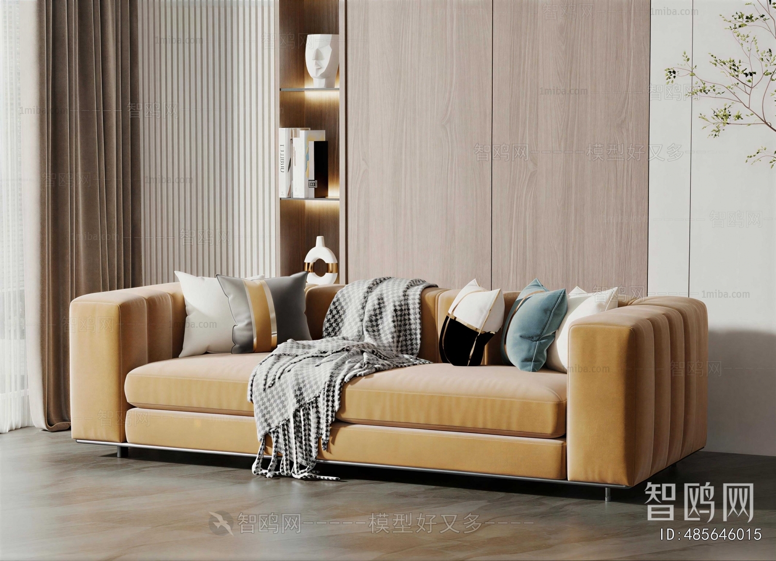 Modern Three-seat Sofa