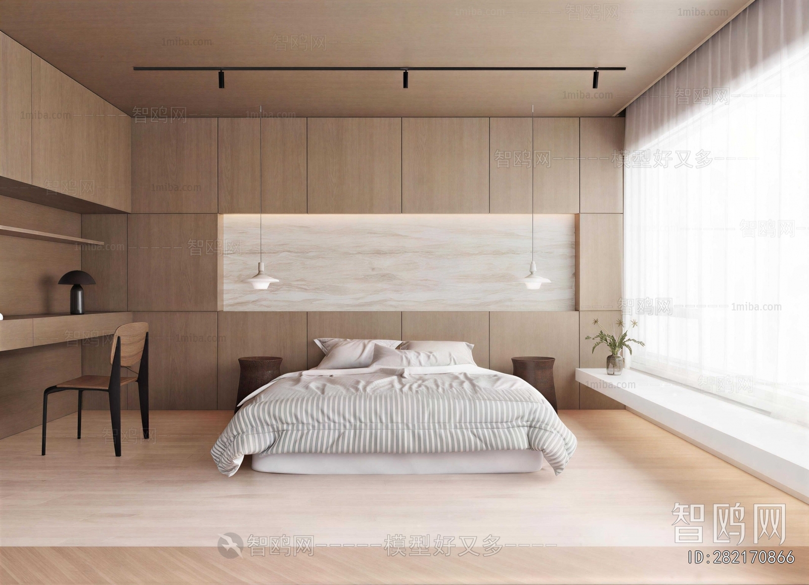 Wabi-sabi Style Bedroom