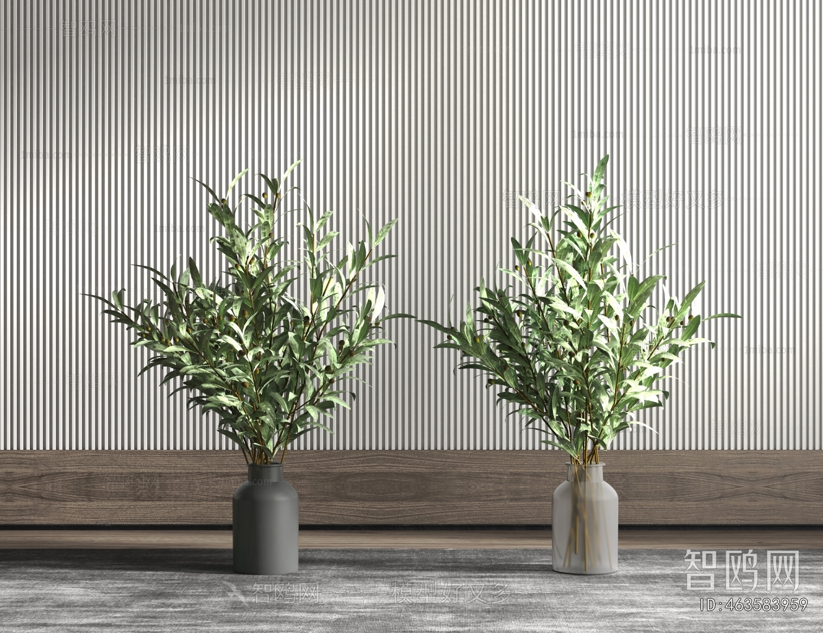 Modern Aquatic Green Plant