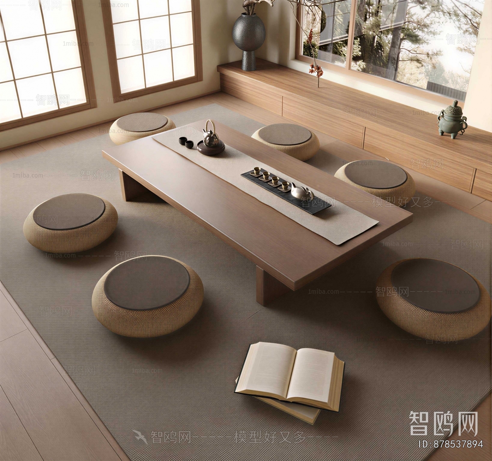 Japanese Style Tea Tables And Chairs