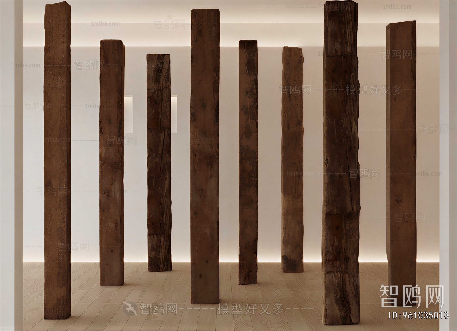 Wabi-sabi Style Column