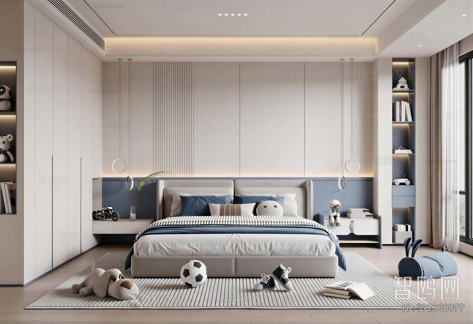 Modern Boy's Room And Son's Room