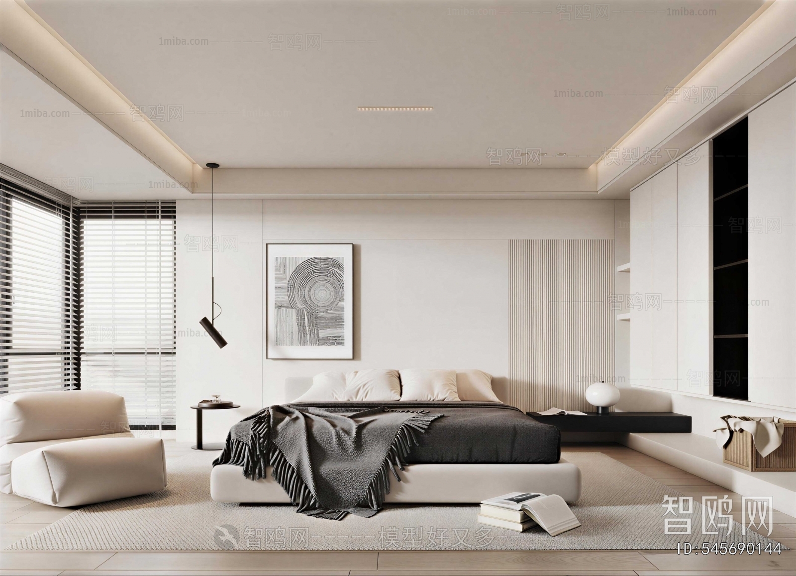 Modern Wabi-sabi Style Bedroom