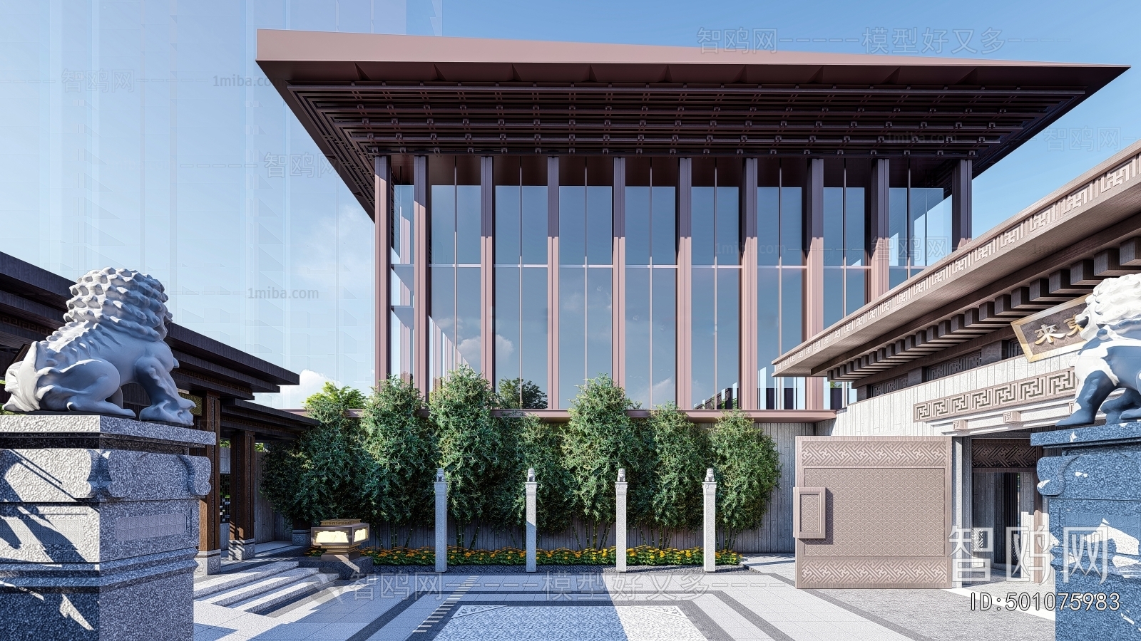 New Chinese Style Architecture Of Artistic Style