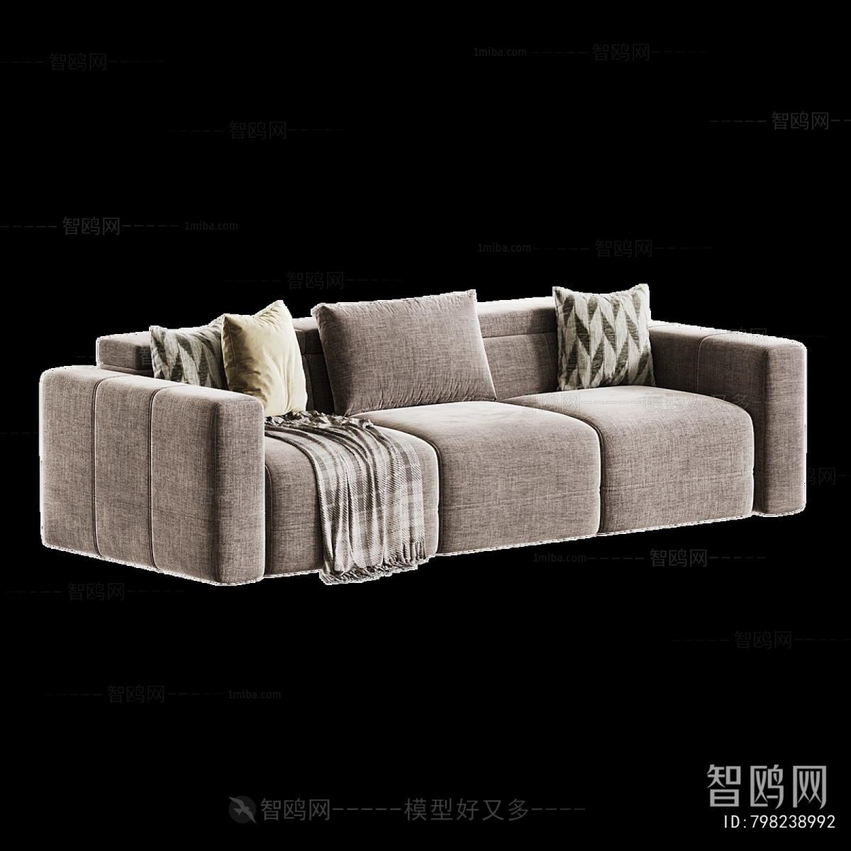Modern Three-seat Sofa