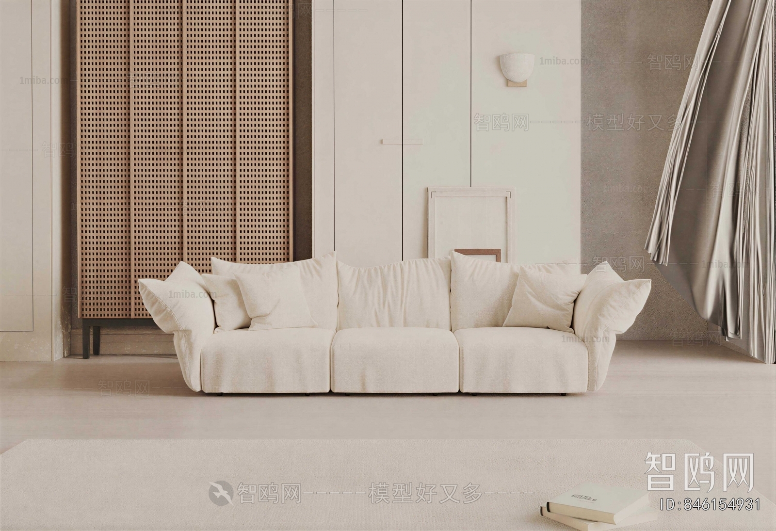 Modern Three-seat Sofa