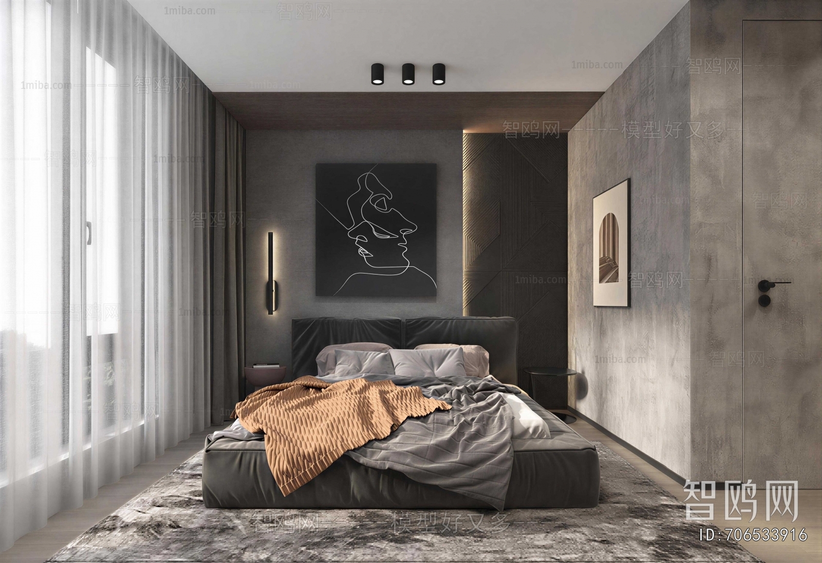 Industrial Style Bedroom