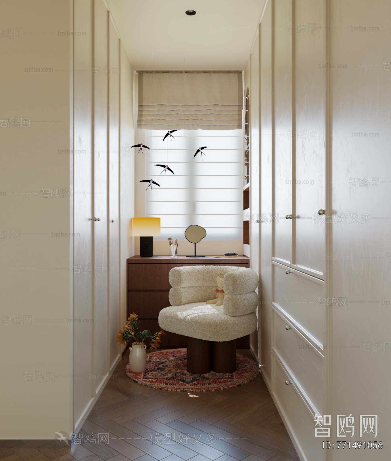 French Style Clothes Storage Area