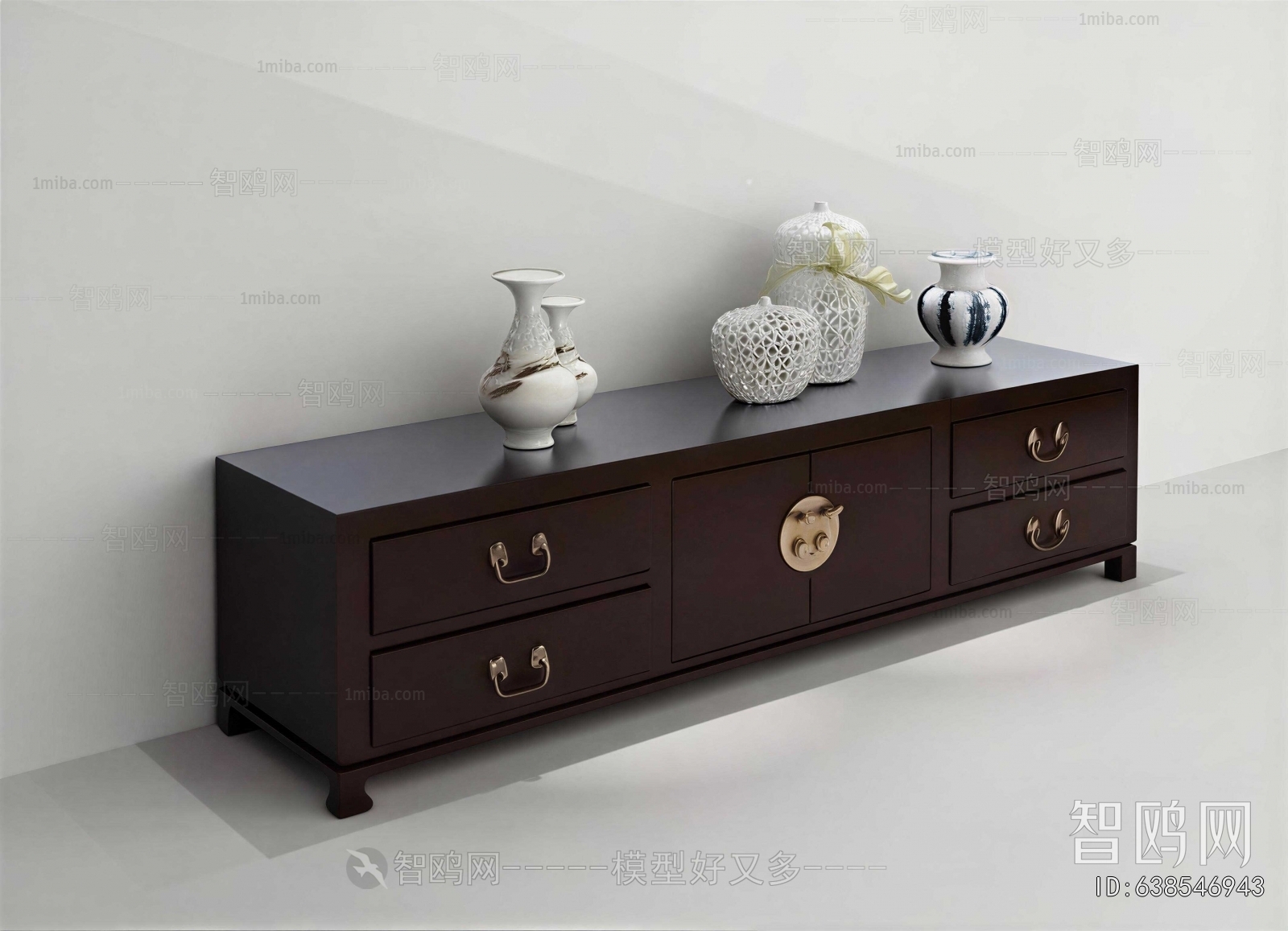 New Chinese Style Side Cabinet