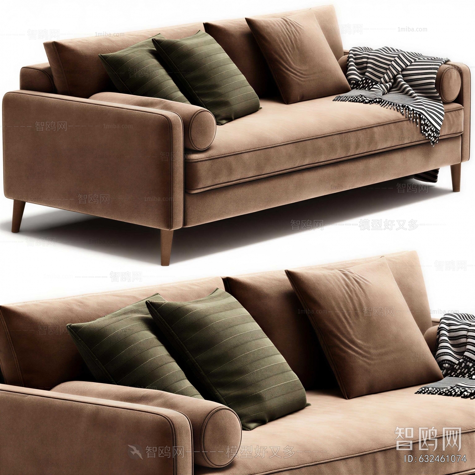 Modern Three-seat Sofa