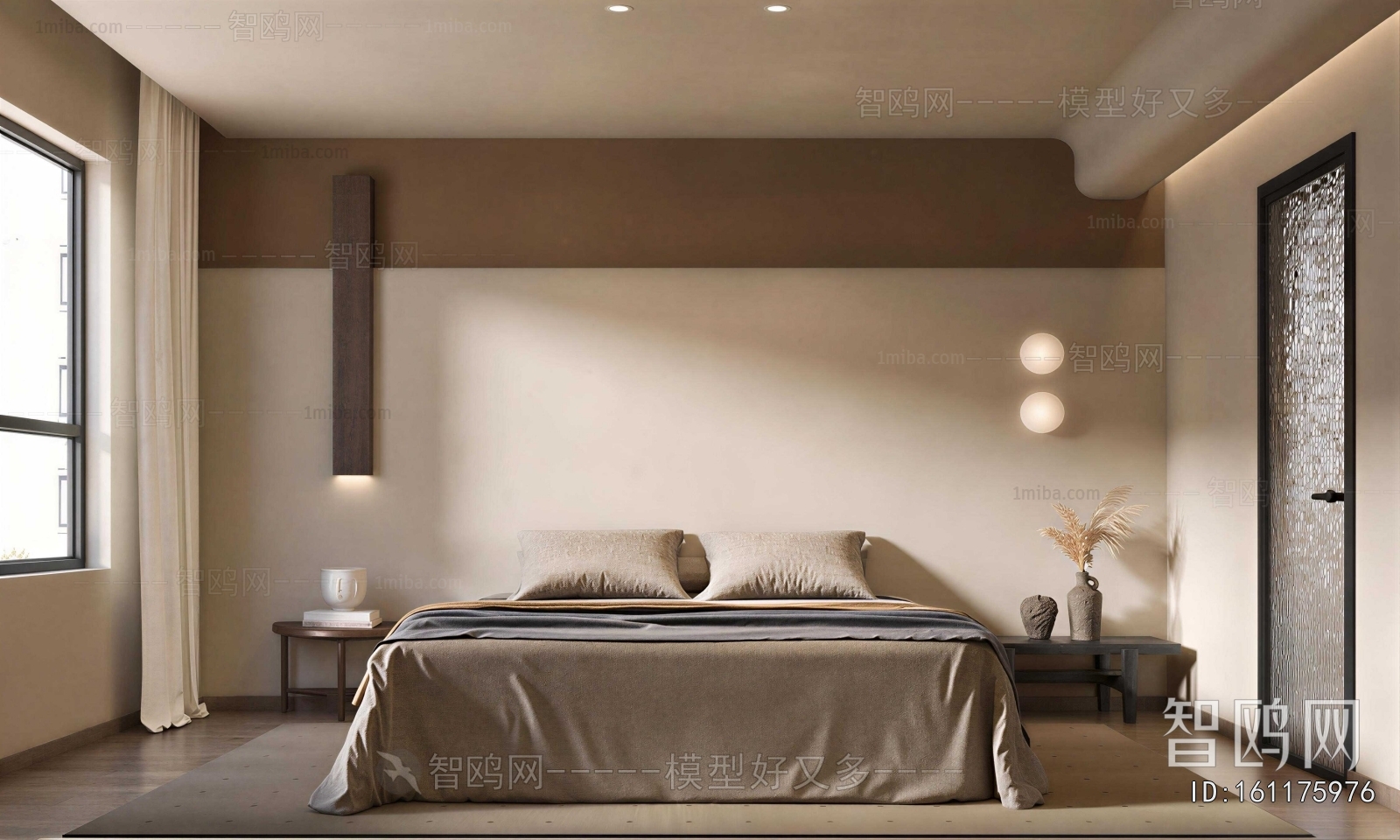 Wabi-sabi Style Bedroom