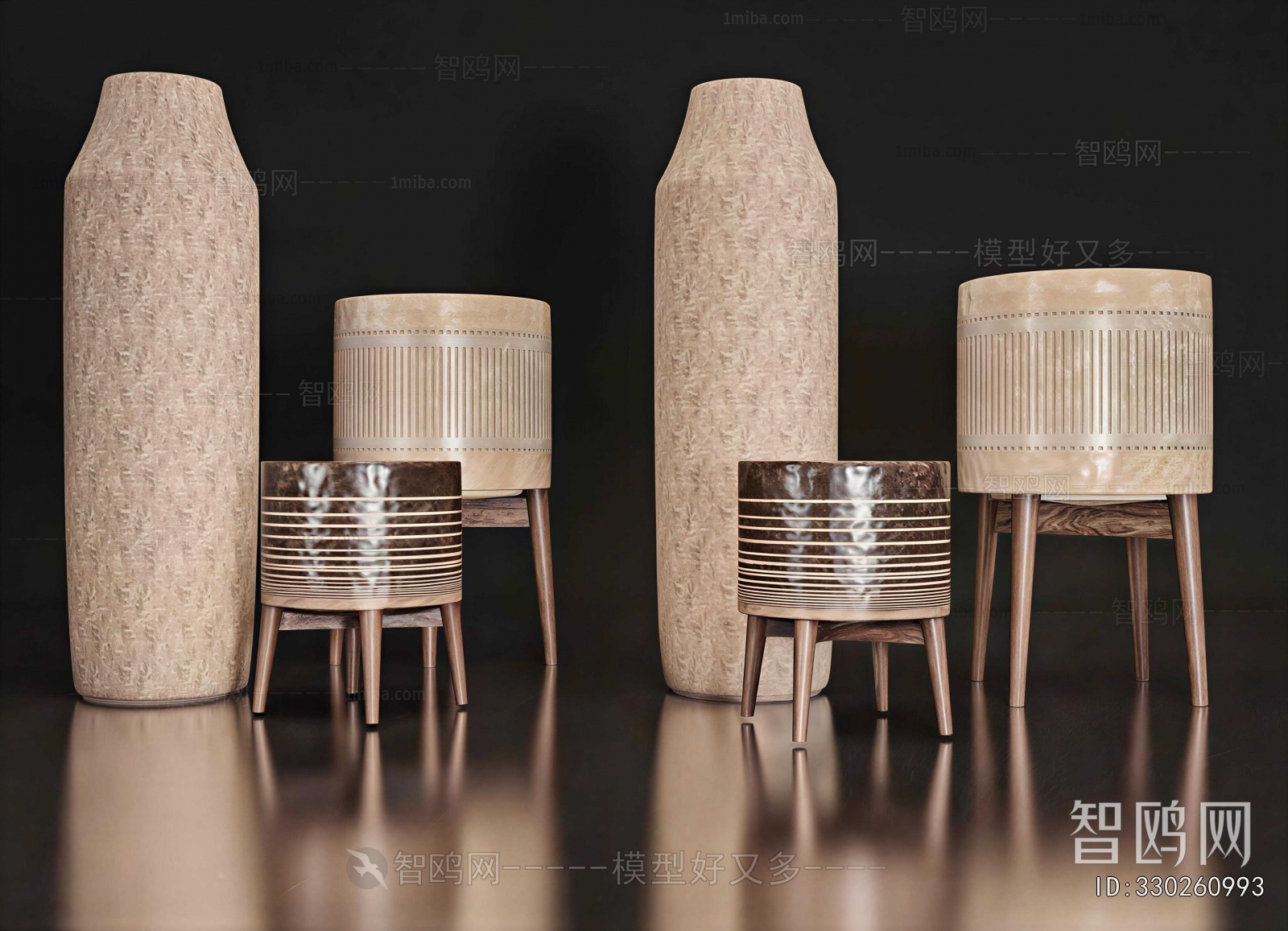 Wabi-sabi Style Stool