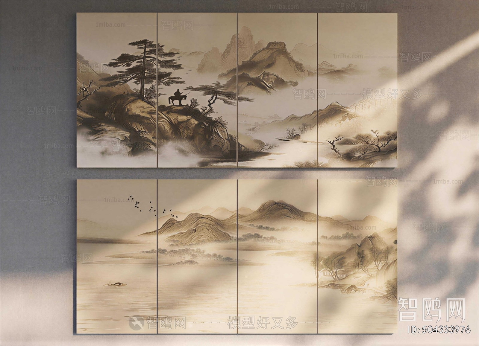 New Chinese Style TV Wall