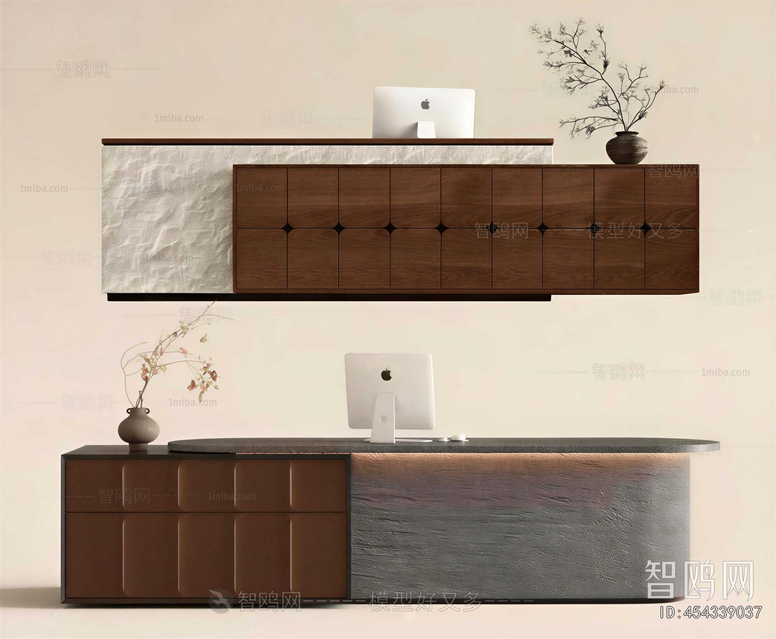 New Chinese Style Reception Desk