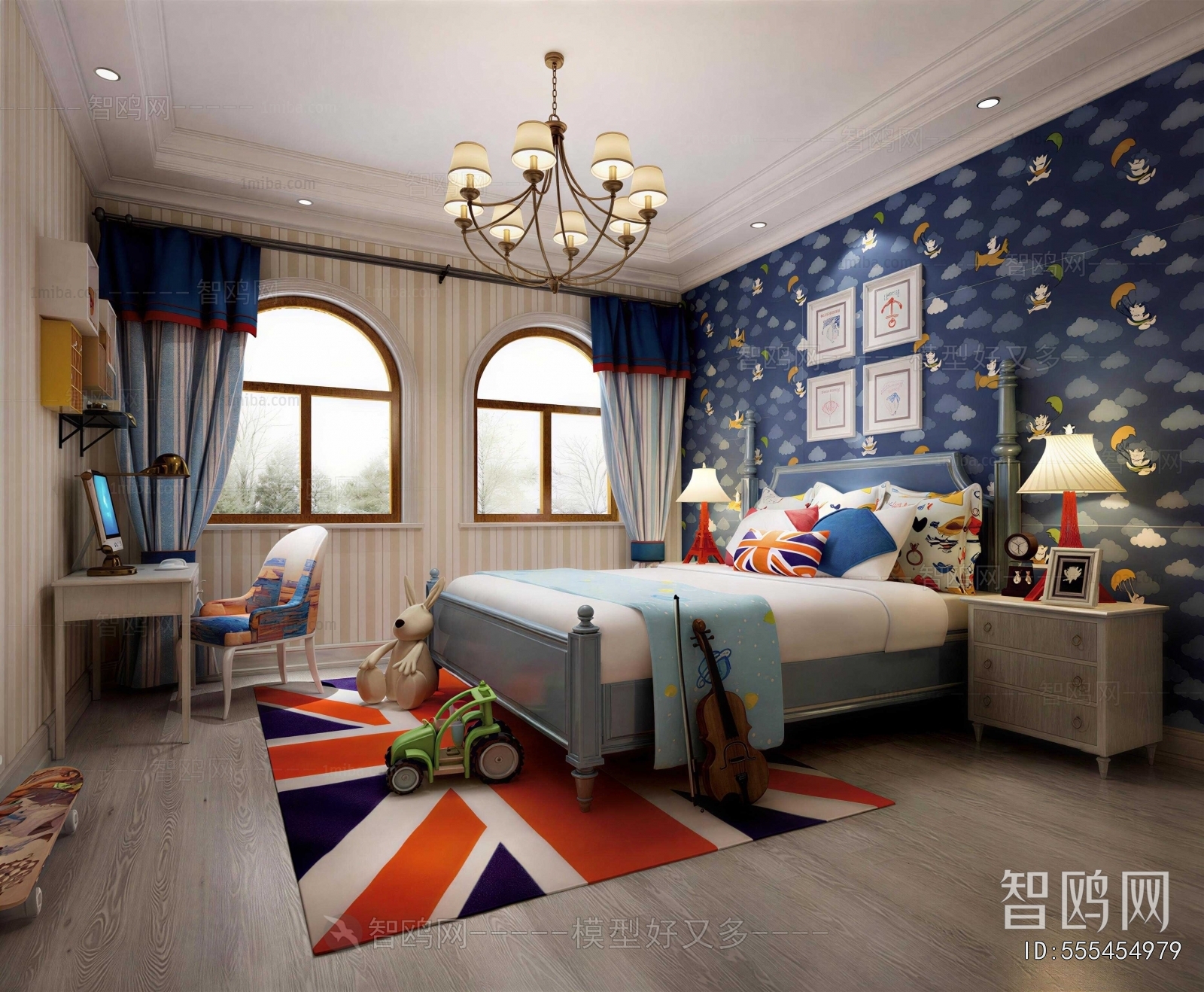 Modern Boy's Room And Son's Room