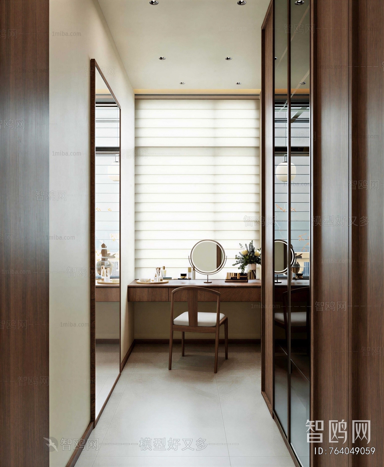 New Chinese Style Clothes Storage Area