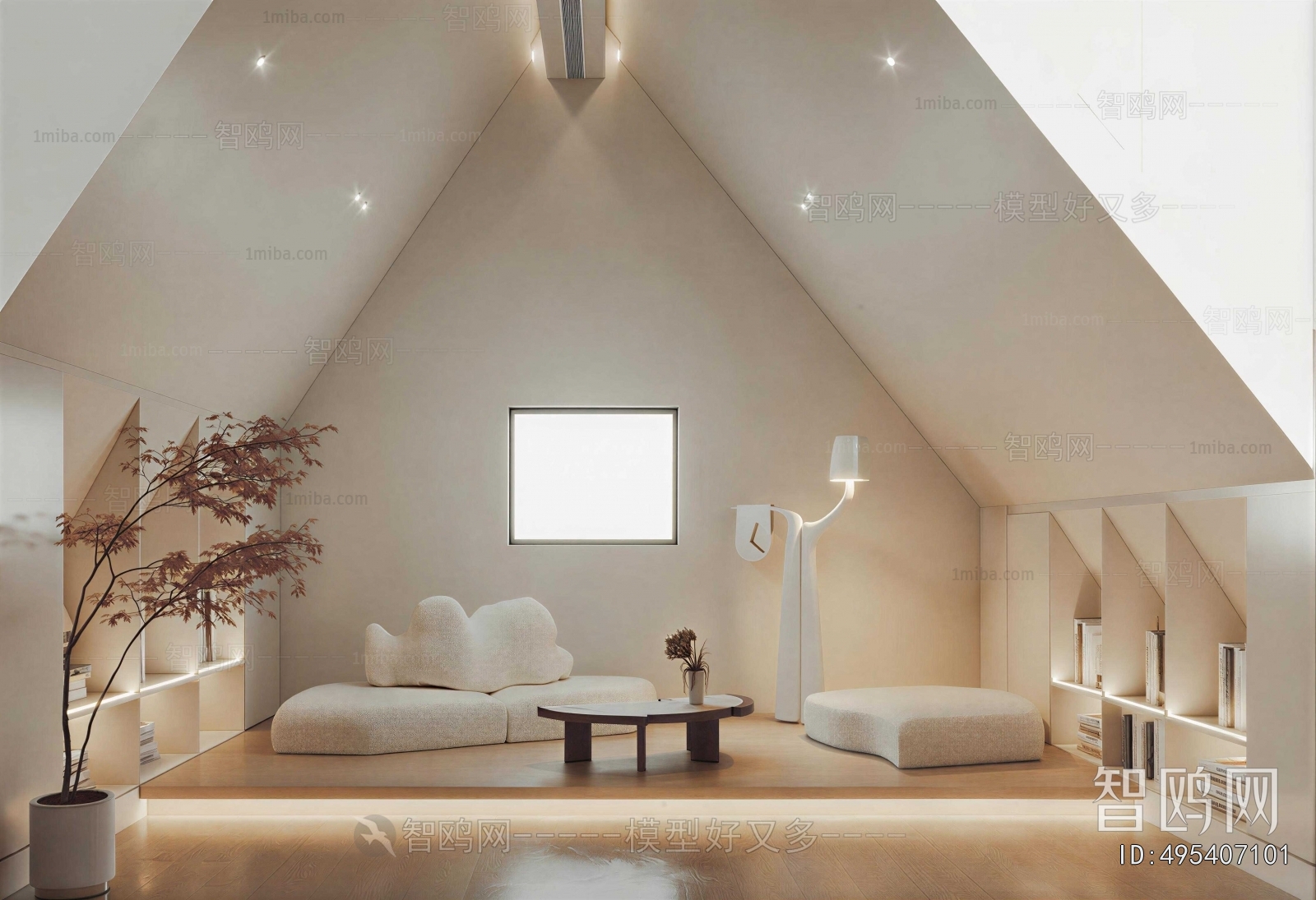 Wabi-sabi Style A Living Room