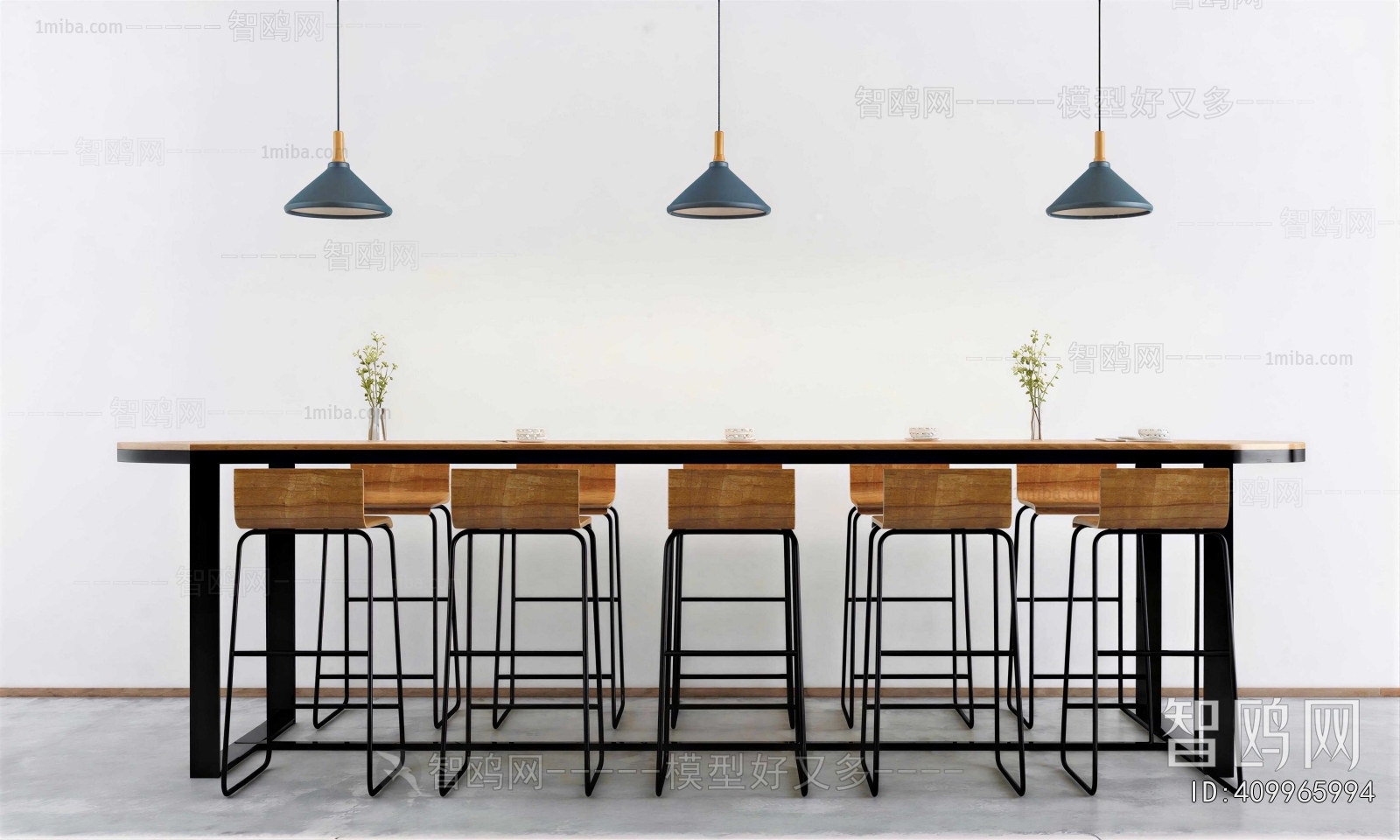 Industrial Style Counter Bar