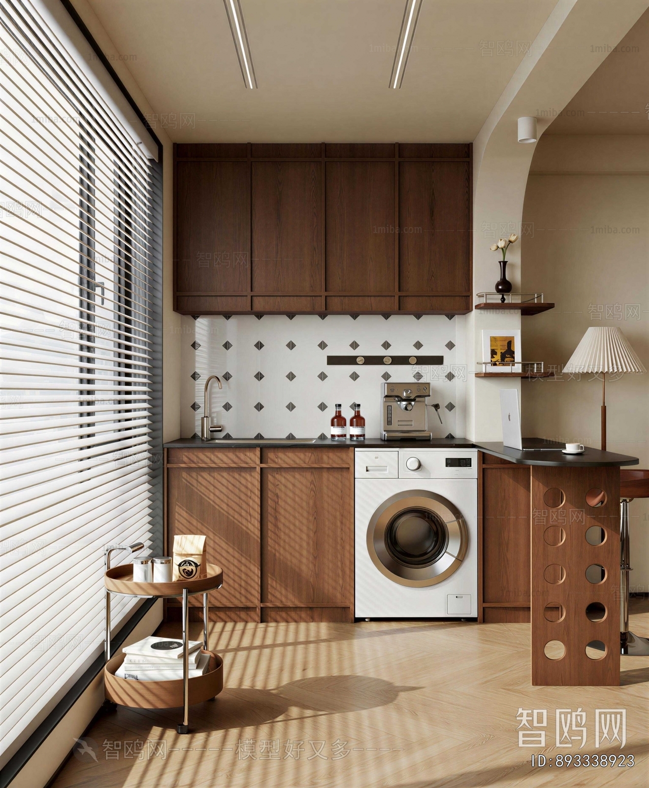 Modern Balcony Laundry Room
