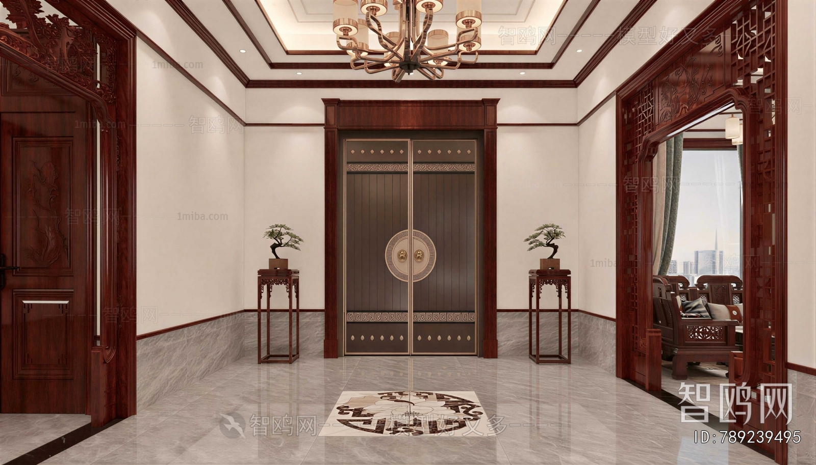 New Chinese Style Hallway