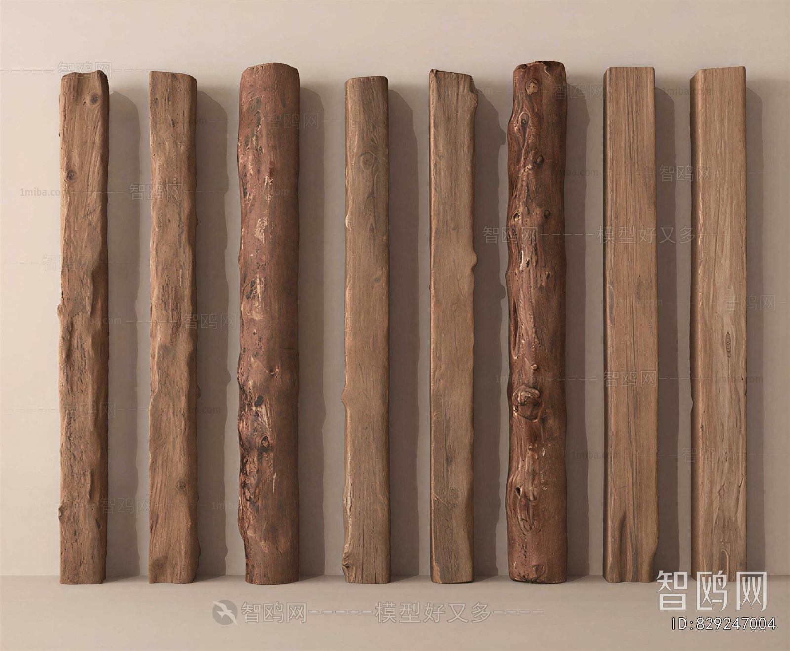 Wabi-sabi Style Column