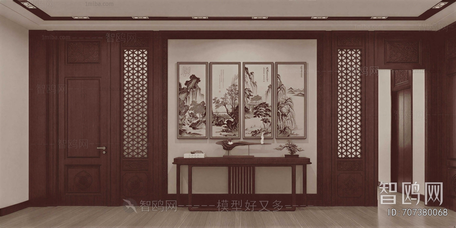 New Chinese Style Hallway