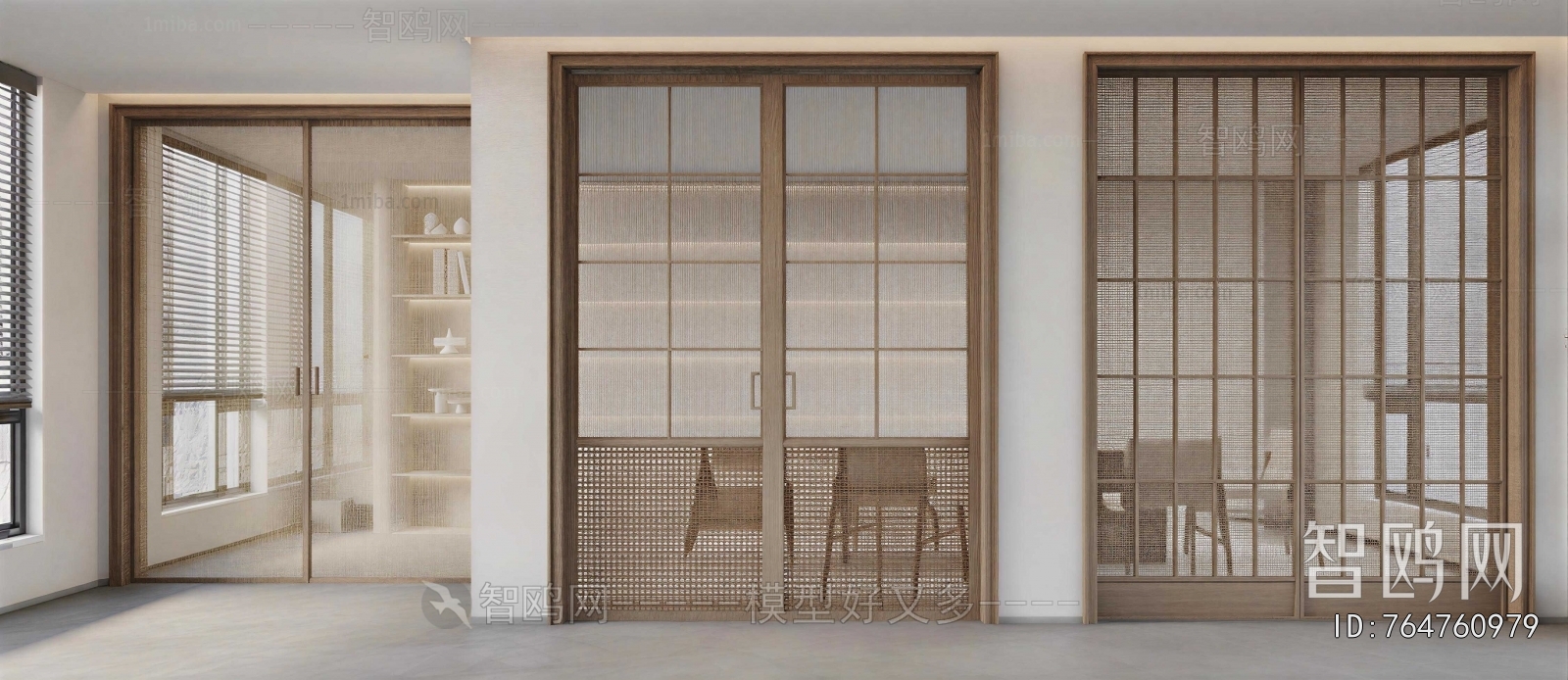 Wabi-sabi Style Sliding Door