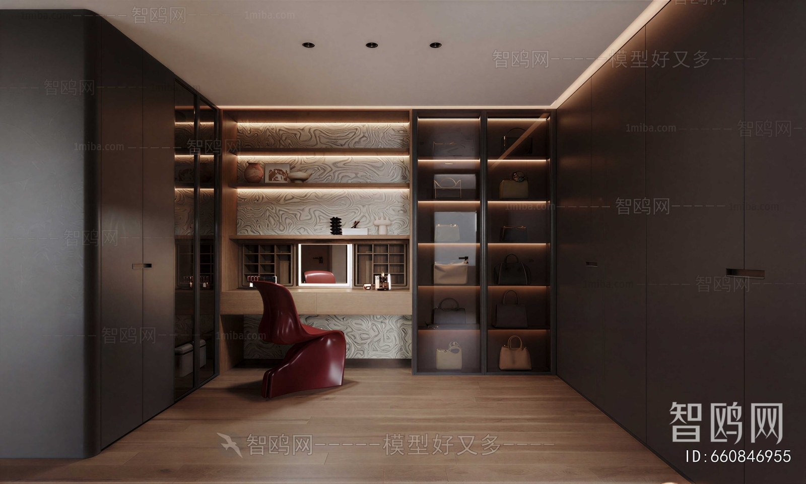 Modern Clothes Storage Area